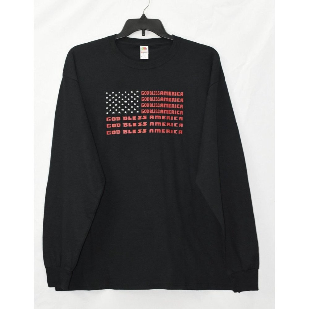 LA Pop Art Men's God Bless America T-shirt, XL, NwT H1007AFA